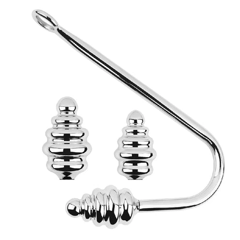 Hook Screw-in Ribbed Set Anal GreatBenefit 8826 0707